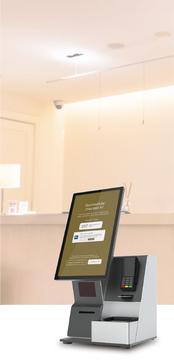 ホテルチェックイン（カードリーダーライター＋パスポートリーダー）