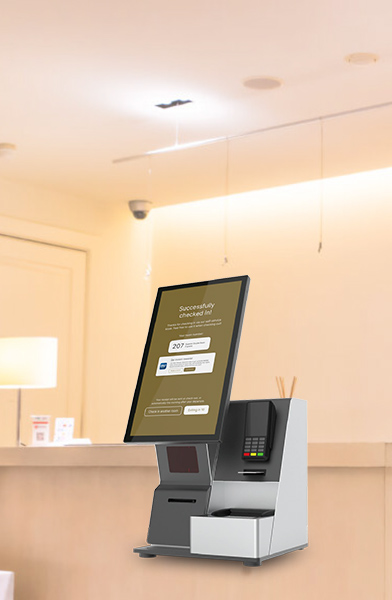 テルチェックイン（カードリーダーライター＋パスポートリーダー）